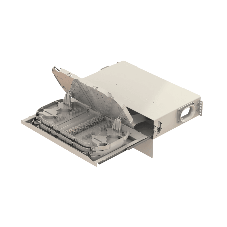 Patch to Patch Fiber Management Shelves | 19" 2U, vista 8