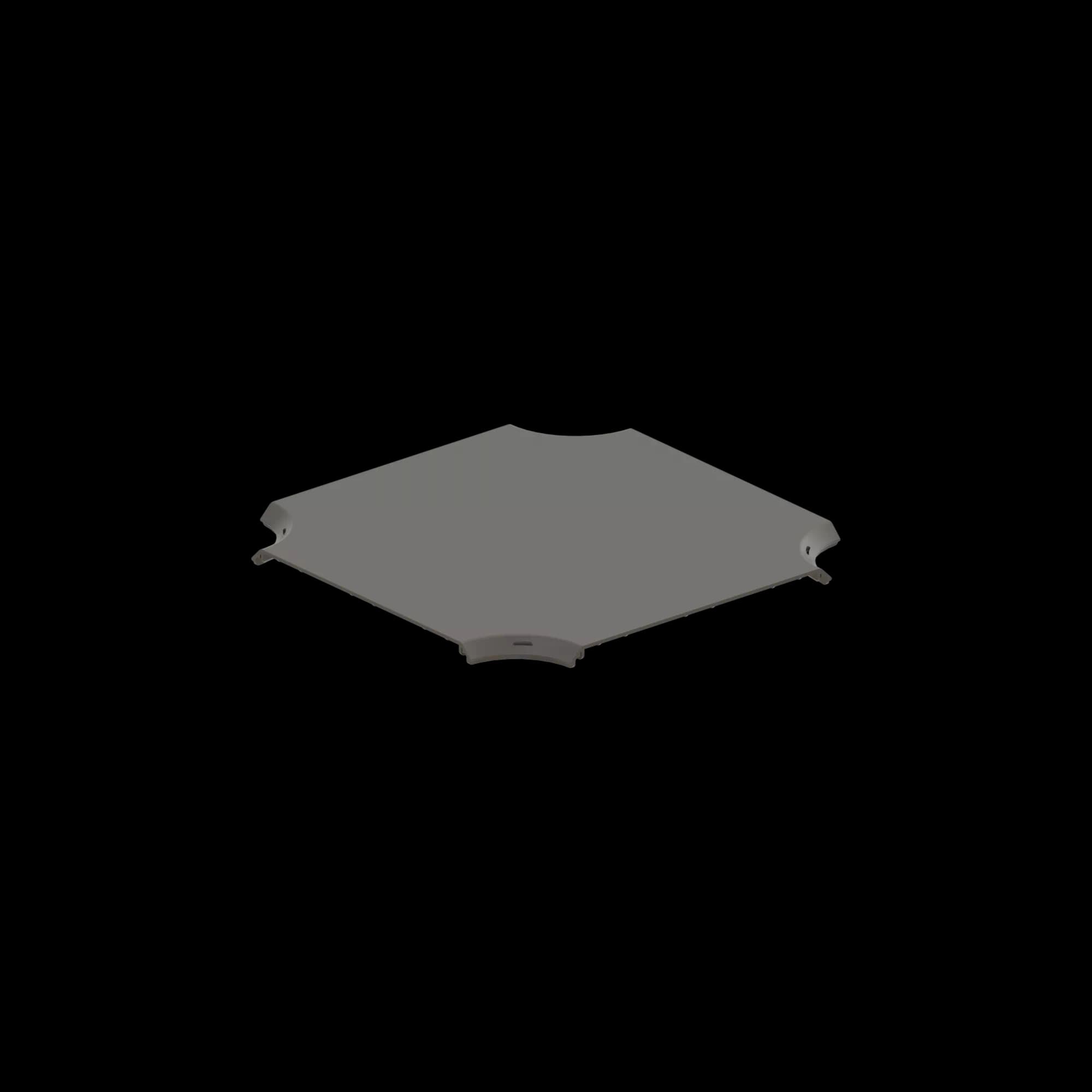FDS_200mm 4-Way Cross Connection Cover, vista 2