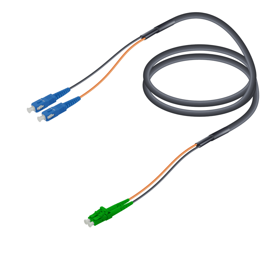 SC/UPC-LC/APC | Single Mode G657.A2 Universal FTTA Breakout | 7.0x2.0mm