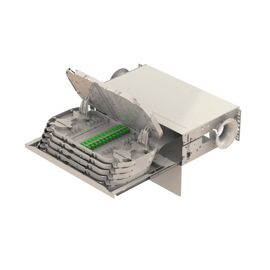 Patch to Patch Fiber Management Shelves | 19" 3U, vista 12