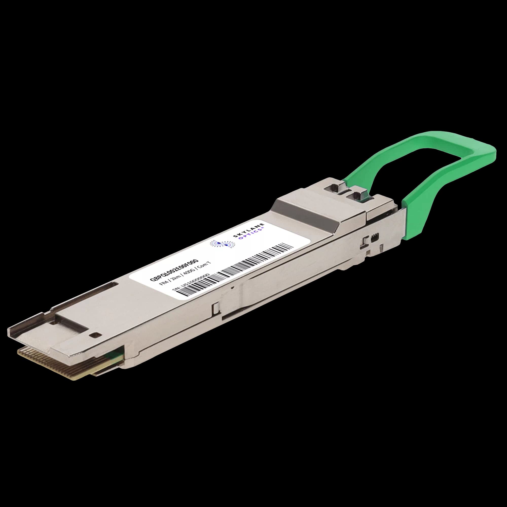 QSFP56-DD 400GbE (400GBase-FR4), 2km, Single-Mode (CWDM), Commercial Temp, w/ FEC Fiber Optic Transceiver QBPQL002E00F