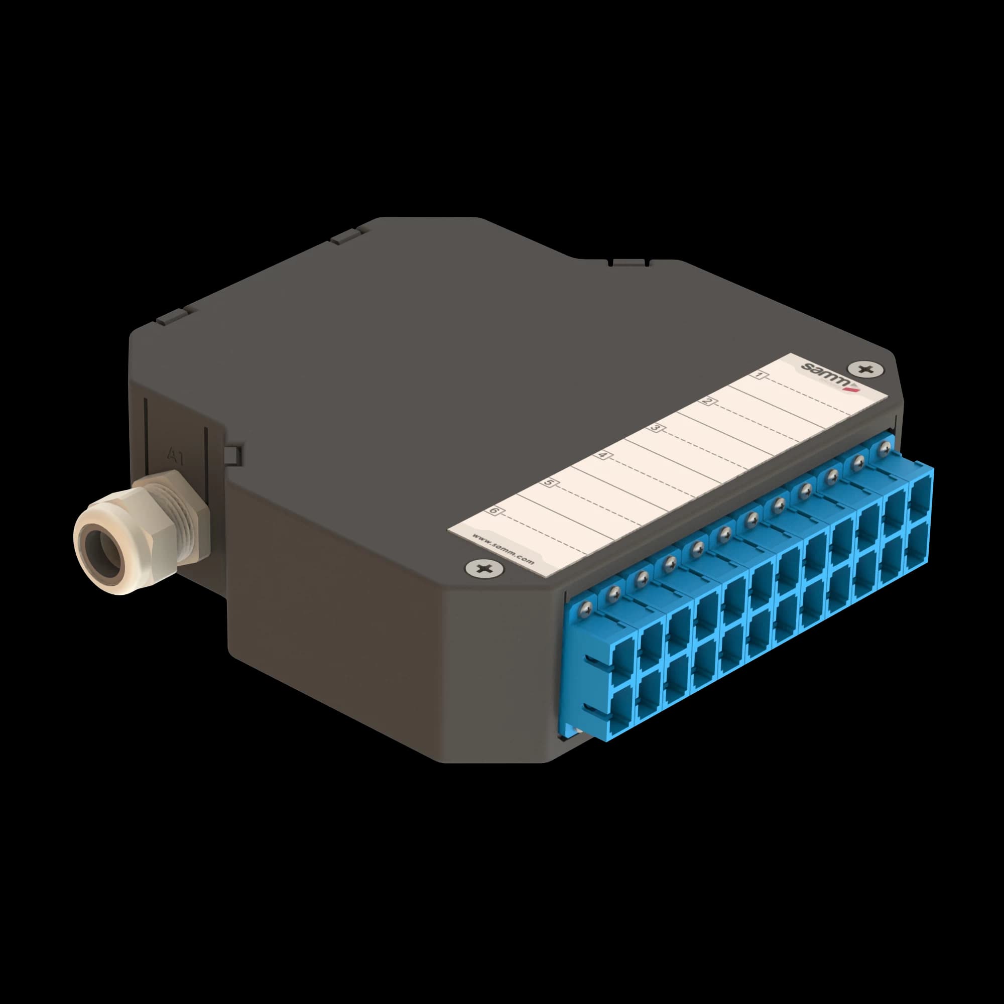 DIN Rail Termination Box | 12 SC Duplex | DP3
