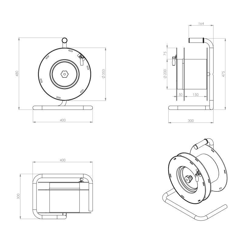 Portable Cable Reel, vista 8