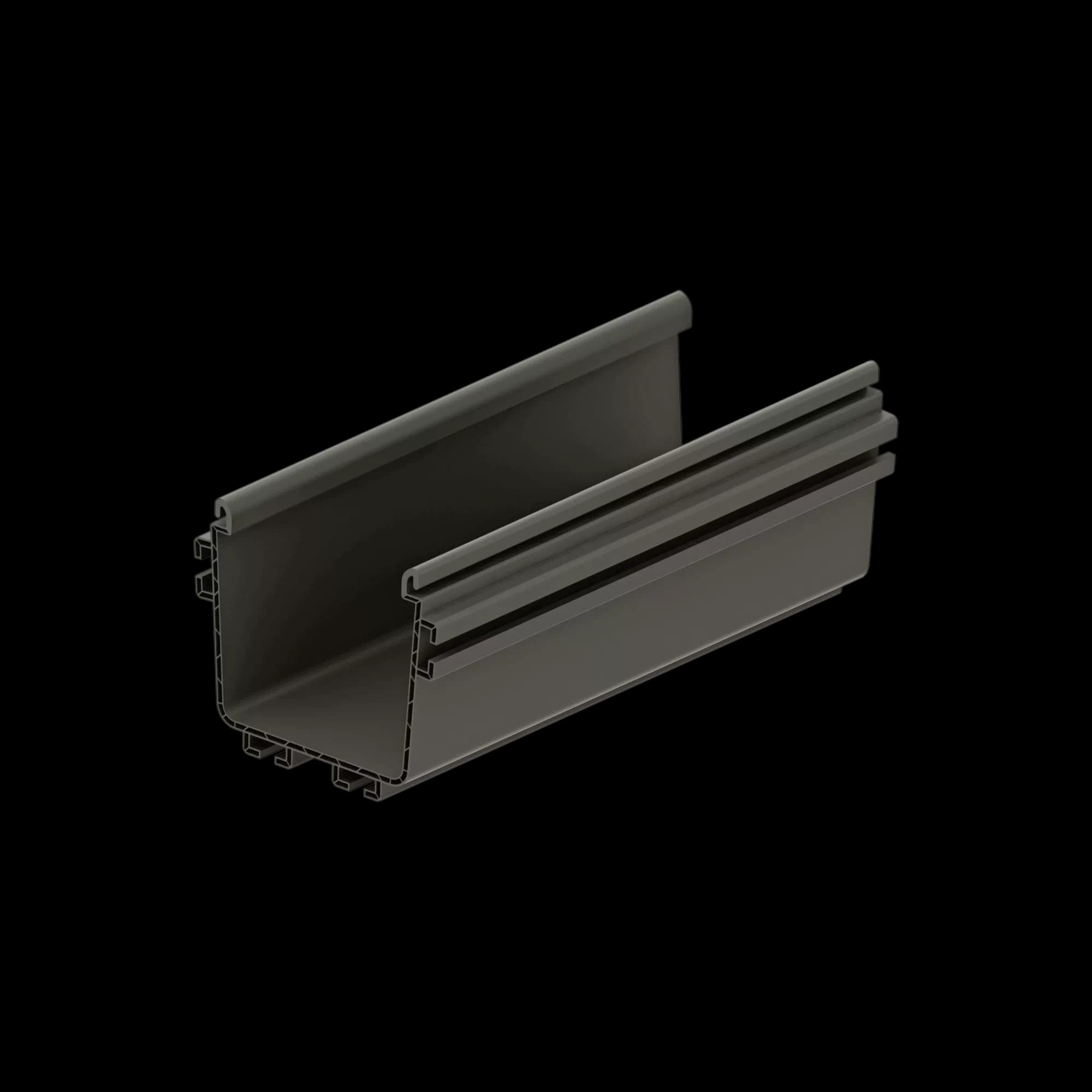 FDS_100mm Straight Solid Channel Body_1.8m, vista 2