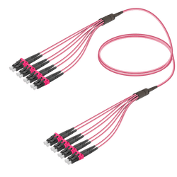 LC/UPC-LC/UPC | 8 Fibers Fanout | Multi Mode G651.OM4 | 3.0/1.8mm, vista 2