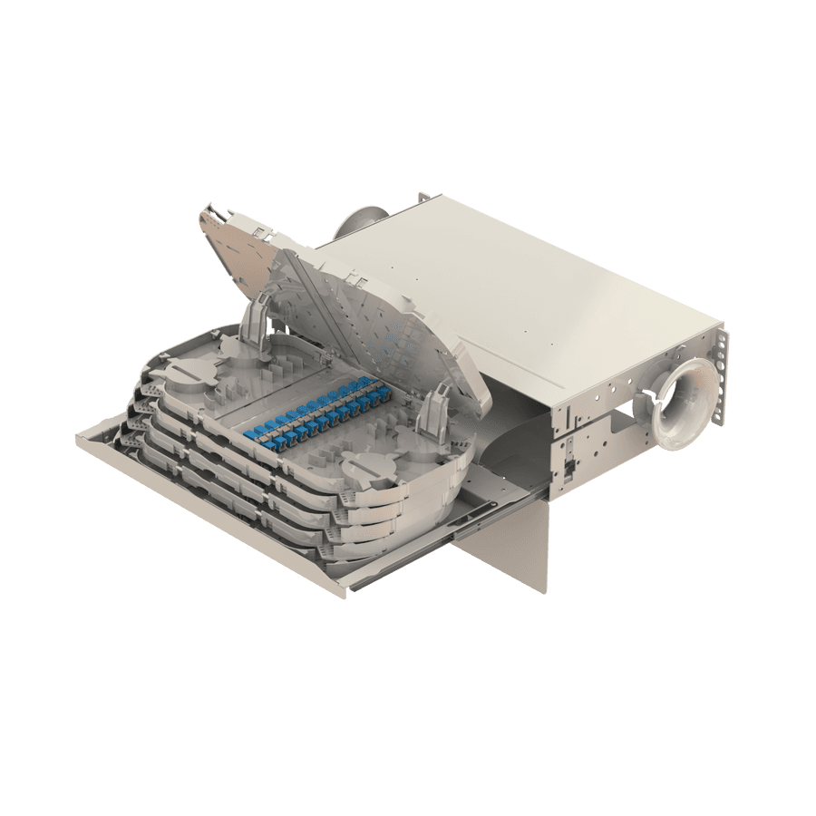 Patch to Patch Fiber Management Shelves | 19" 3U, vista 11