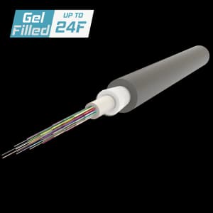 Central Loose Tube Fiber Optic Cable | Gel-Filled | U-D1Q(ZN-GY)BH | Up to 24F | 1000 meters, vista 2