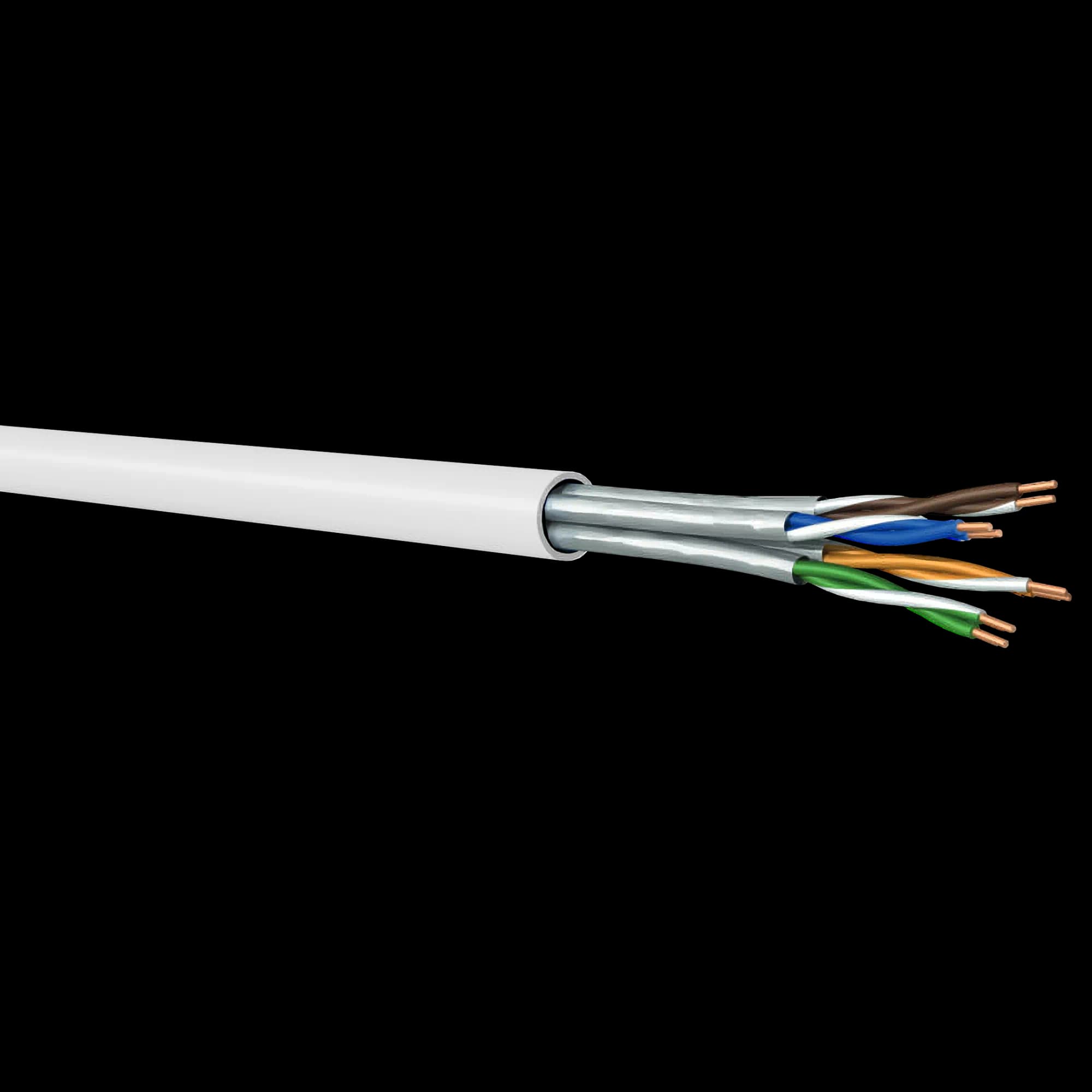 CAT6A U/UTP PiMF Data Cable | 500 MHz | LSZH | 500m | White
