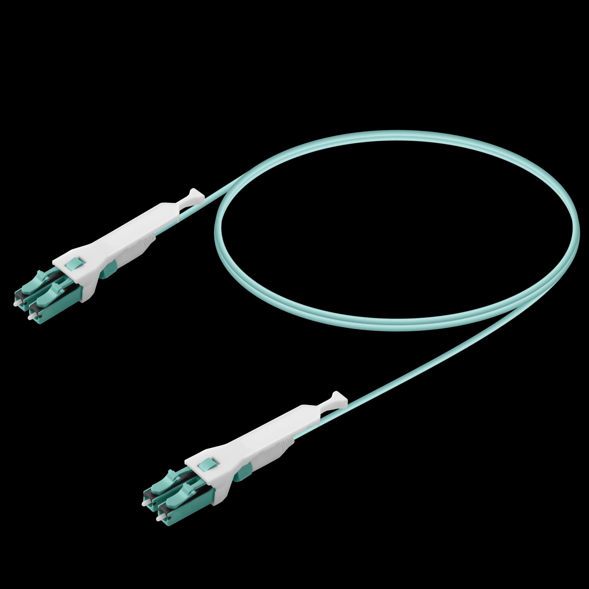 LC/UPC-LC/UPC | Multi Mode G651.OM3 | UNI30 Push-Pull | Uniboot Patch Cord | 2.0mm