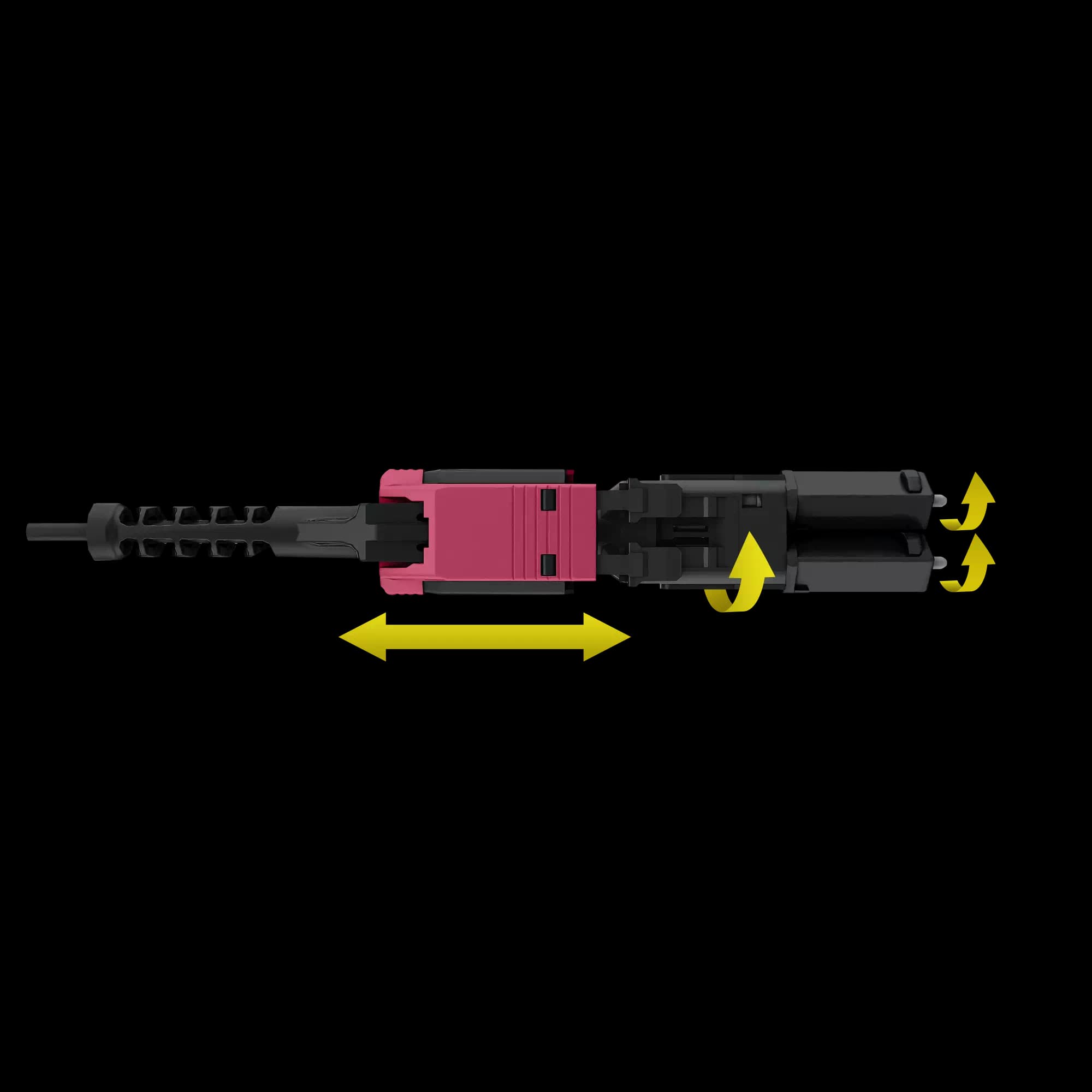 LC/UPC-LC/UPC | Multi-Mode G651.OM4 | UNI10 | Uniboot Patch Cord | 2.0mm Uniboot Connectors, vista 5