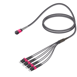 Male MTP Elite to LC/UPC Universal Fanout | Base-8 | Multi Mode G651.OM4 | 4.8/1.8mm, vista 2