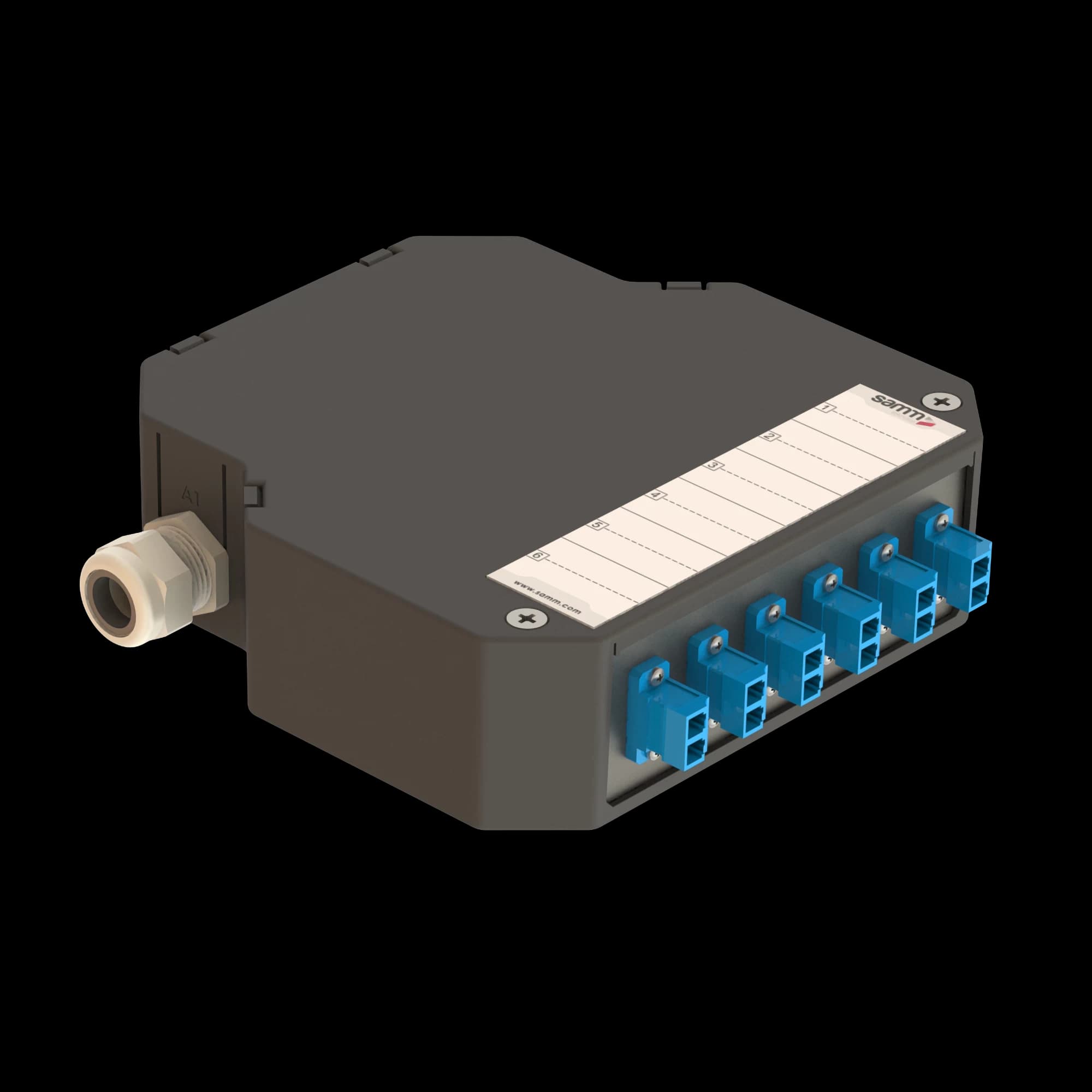 DIN Rail Termination Box | 6 LC Duplex | DP8