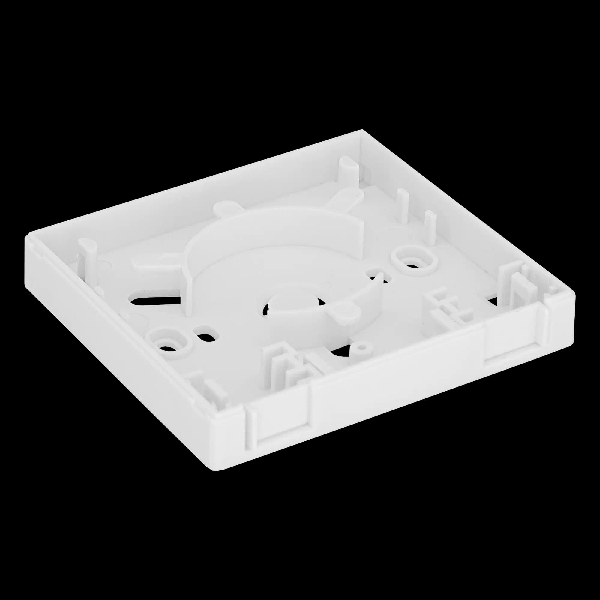 Indoor Termination Box | 2 Patch 2 Fibers 2 Ports | Wall Outlet, vista 4