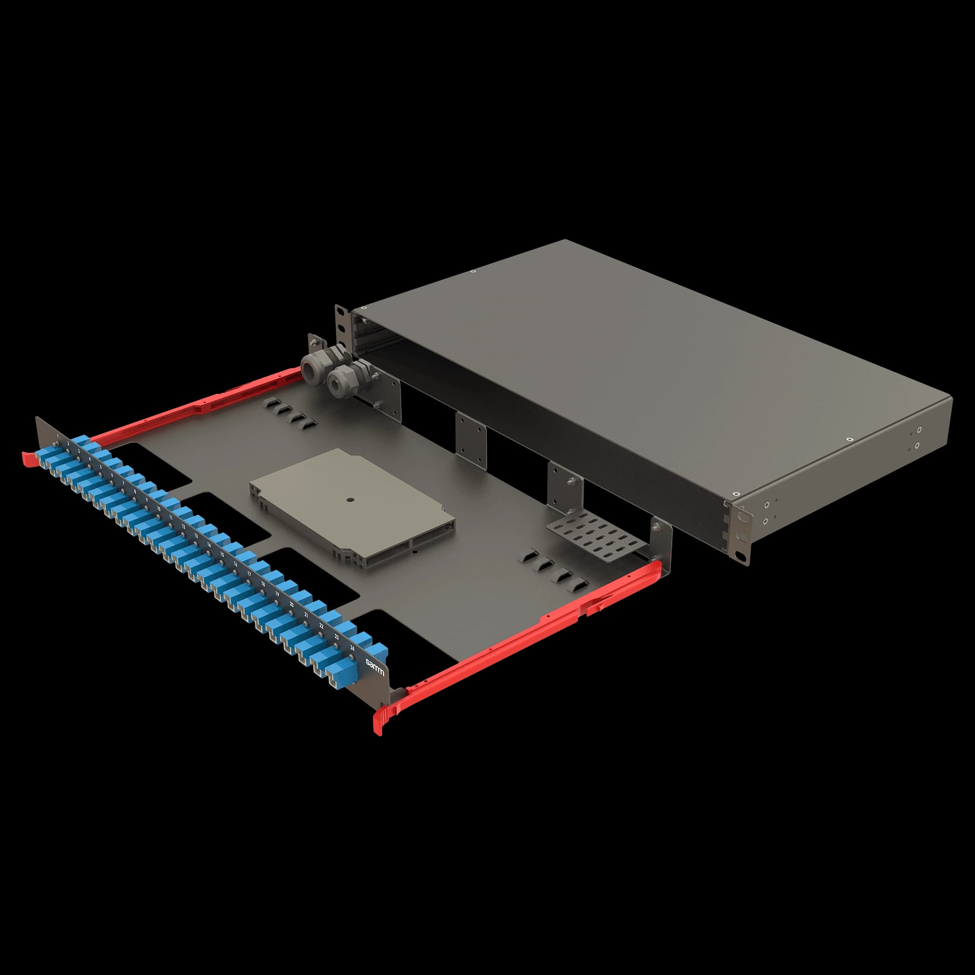 Bright Series | Rail Sliding | 24 LSH Simplex | FP07 | 24 Fiber