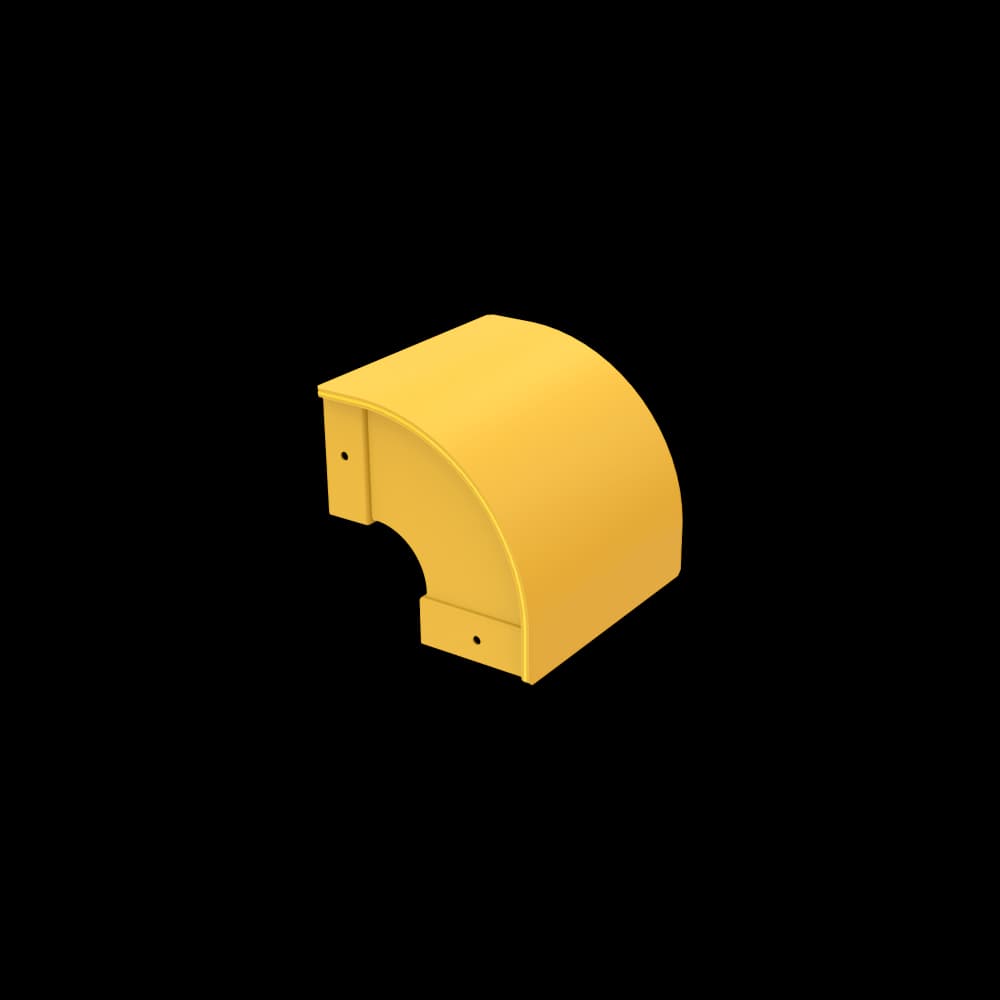 Raceways | Externally Covered Landing Elbow 200mm