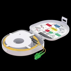 Through Type Fiber Optic OTDR Launch Box | Single Mode G657.A2 | SC APC/LC APC | 1000 meters, vista 3