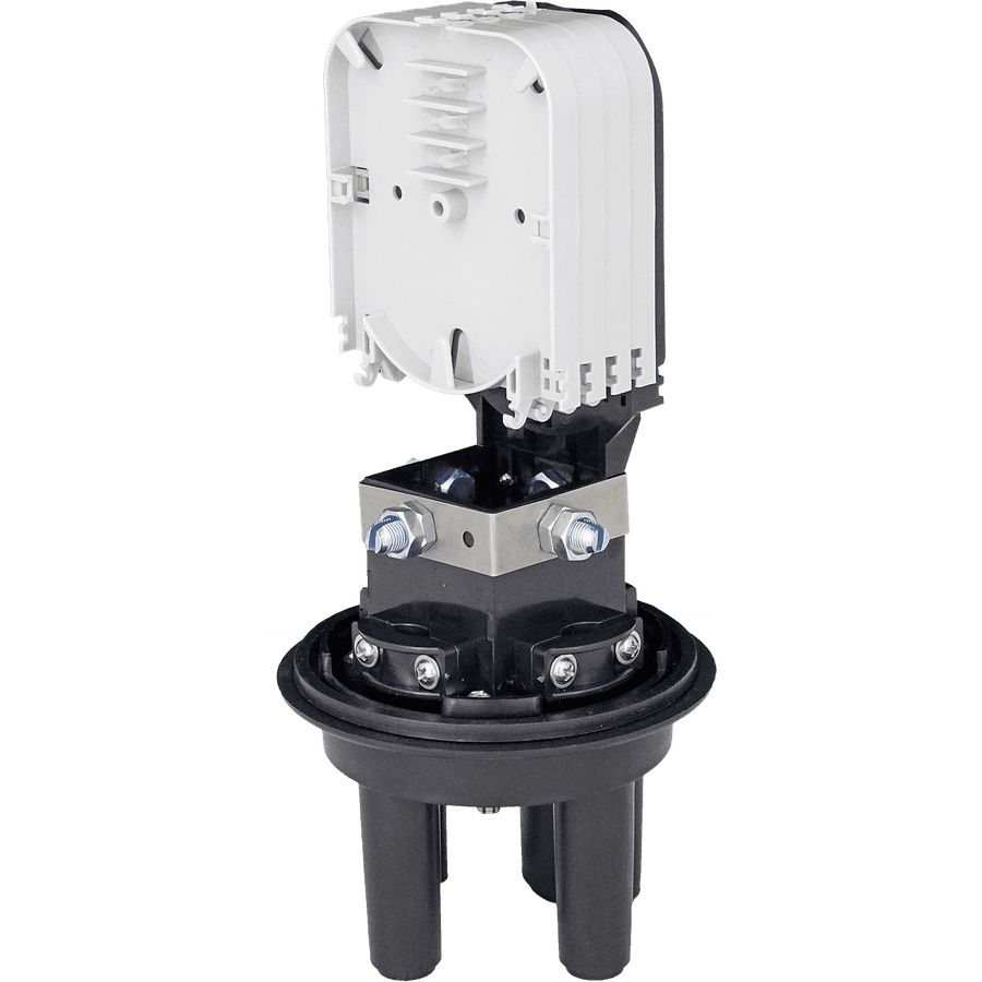 Fiber Optic Splice Closure | 4 Trays 48 Fibers 3 Ports | 290140, vista 2