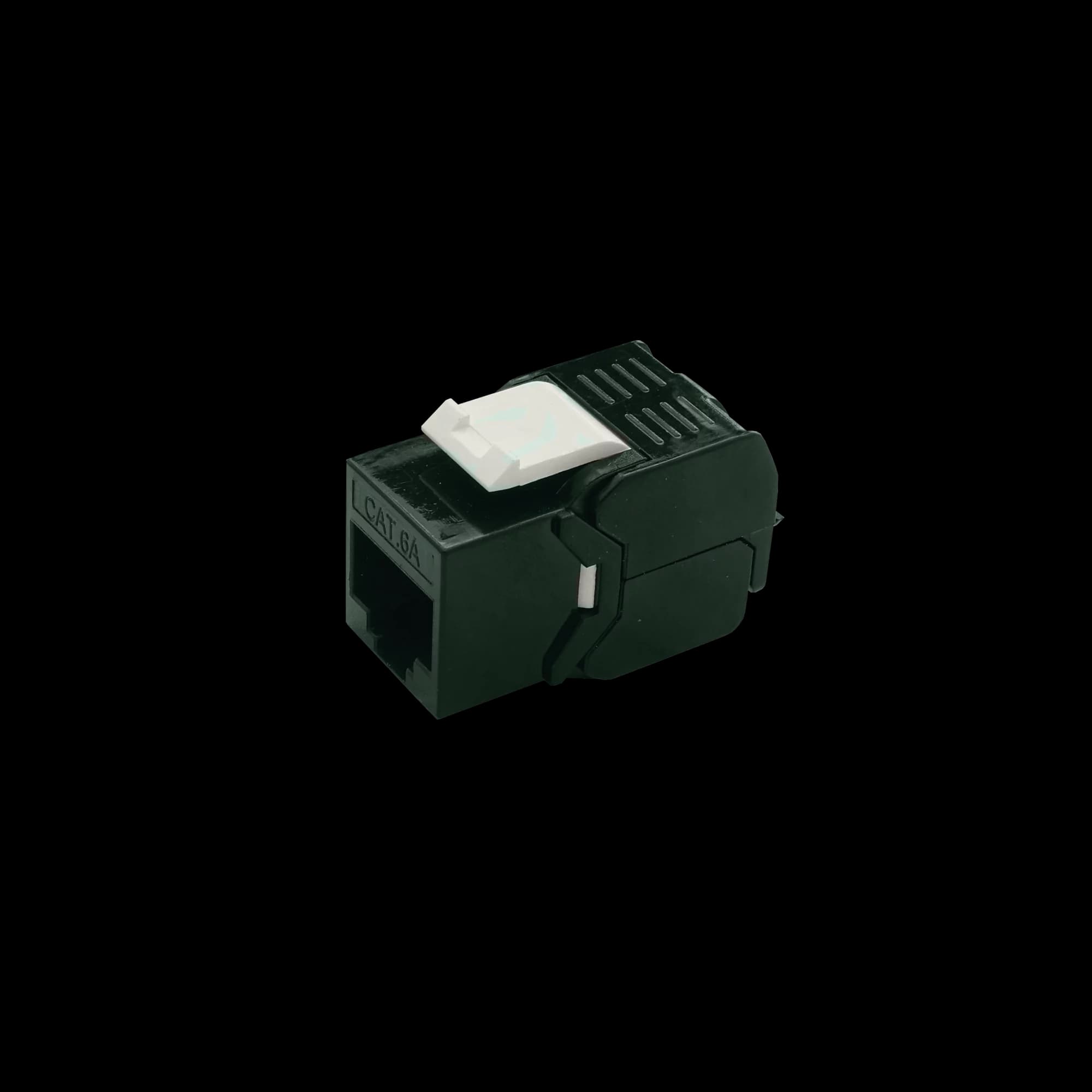 CAT6A Jack to Jack Keystone 180° | Unshielded, vista 5