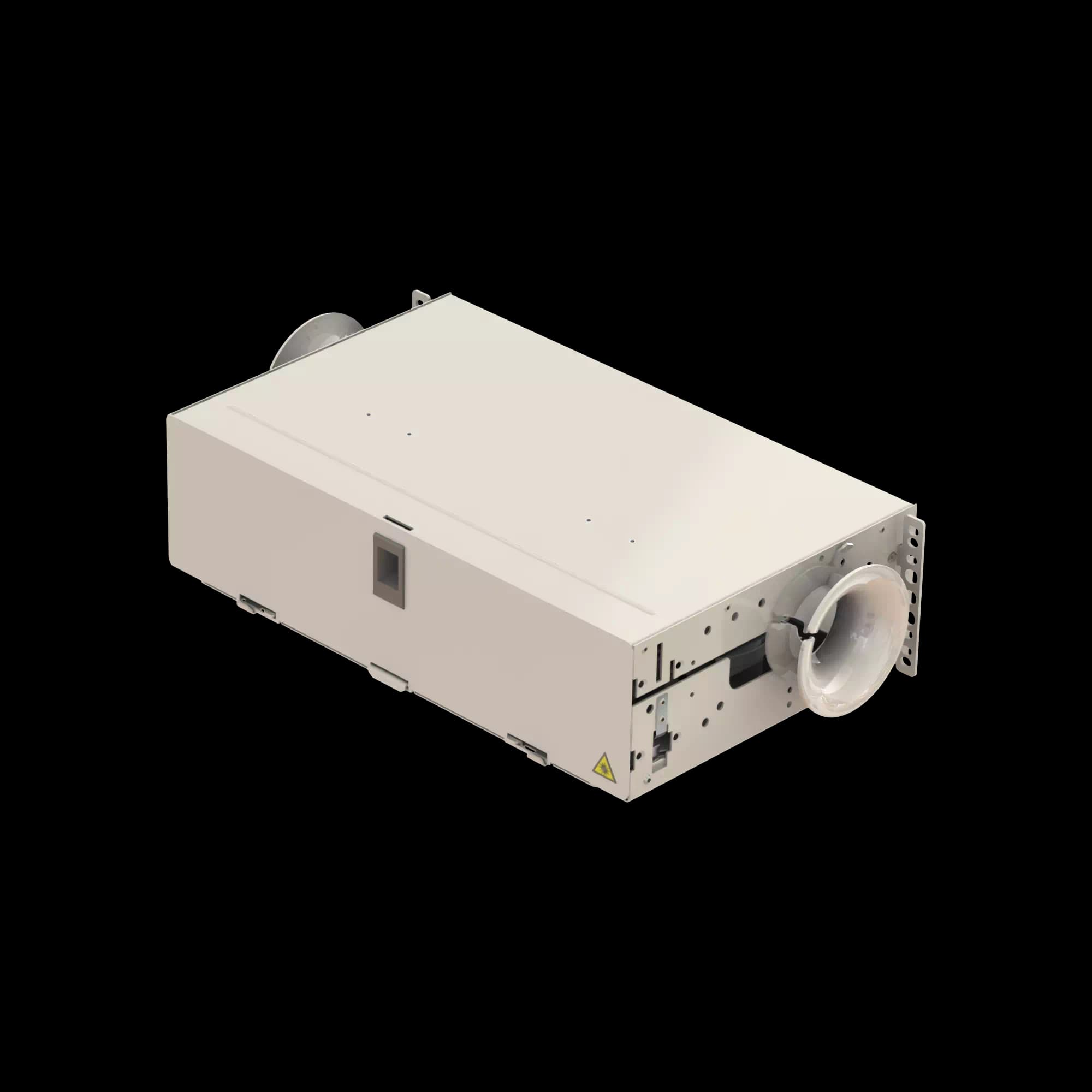 3U 19"/21" FSSHD High Density Fiber Splice Shelves | Up to 288F FSSHD 19/21-3U-12T(24F)/12T(24F)-288, vista 2