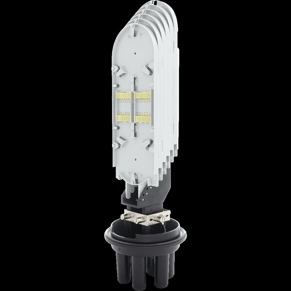 Fiber Optic Splice Closure | 6 Trays 144 Fibers 4 Ports | 540170, vista 2