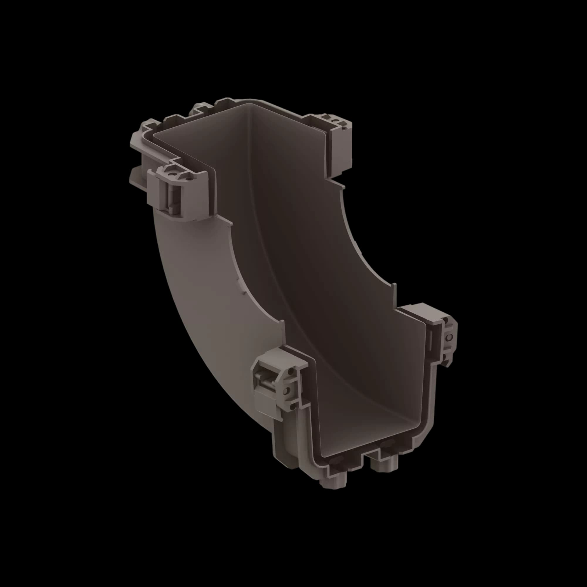 FDS_100mm 90˚ Vertical Inside Elbow Body, vista 2
