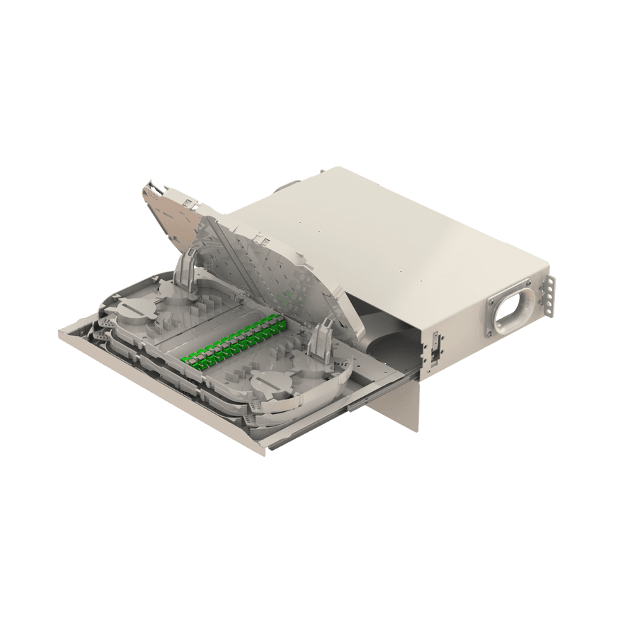 Patch to Patch Fiber Management Shelves | 19" 2U, vista 2