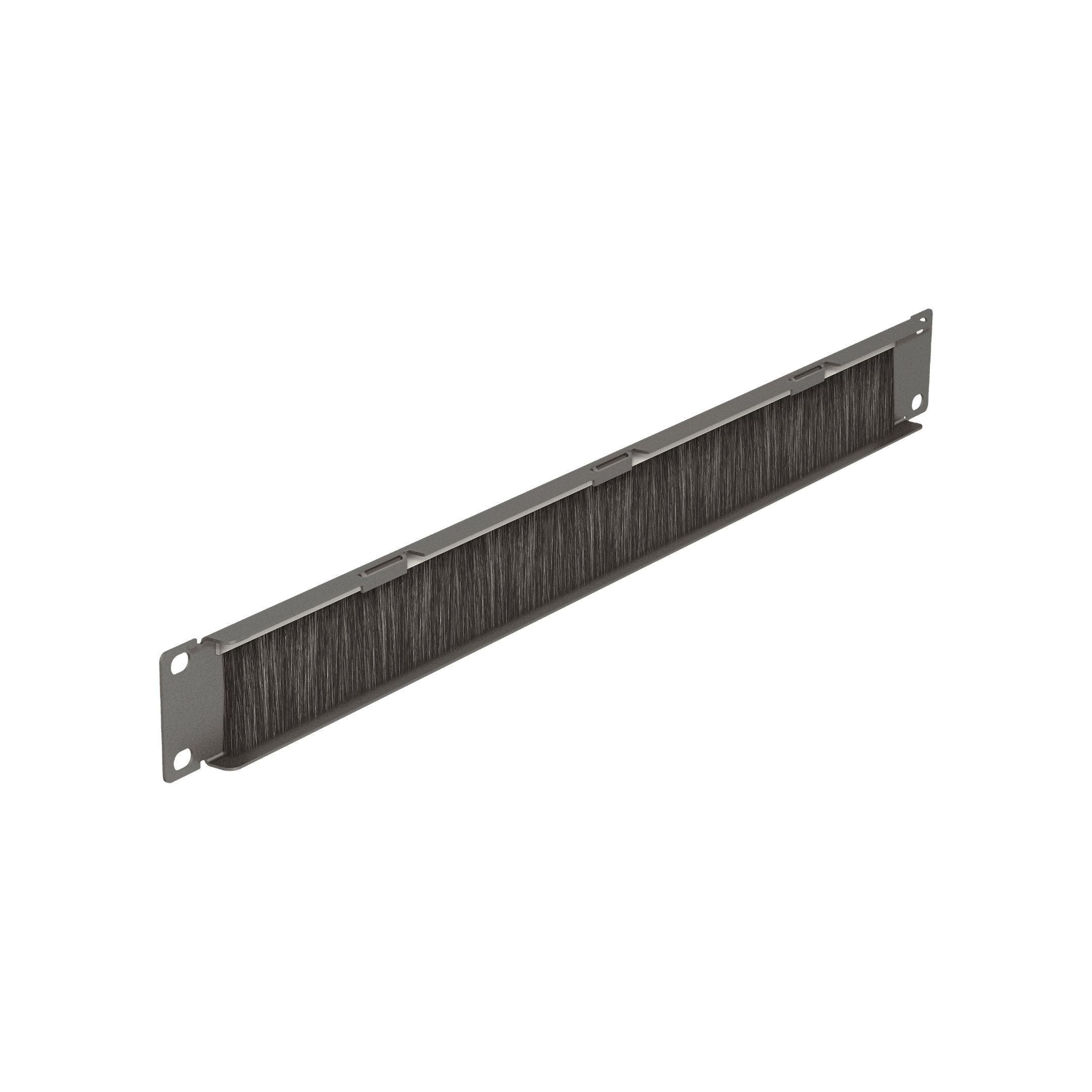 19" 1U Pass-Through Panel with Brush Strip | 1 Pc/Pack, vista 3