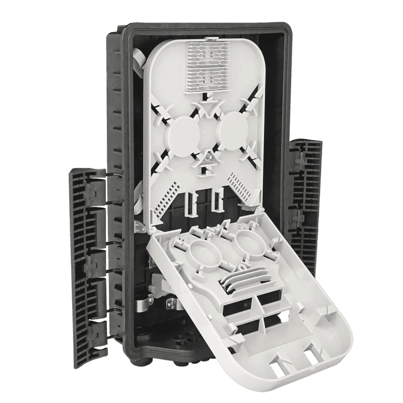 Outdoor Termination Box | 1 Tray 24 Fibers 16 Ports 16 PLC | 362217, vista 3