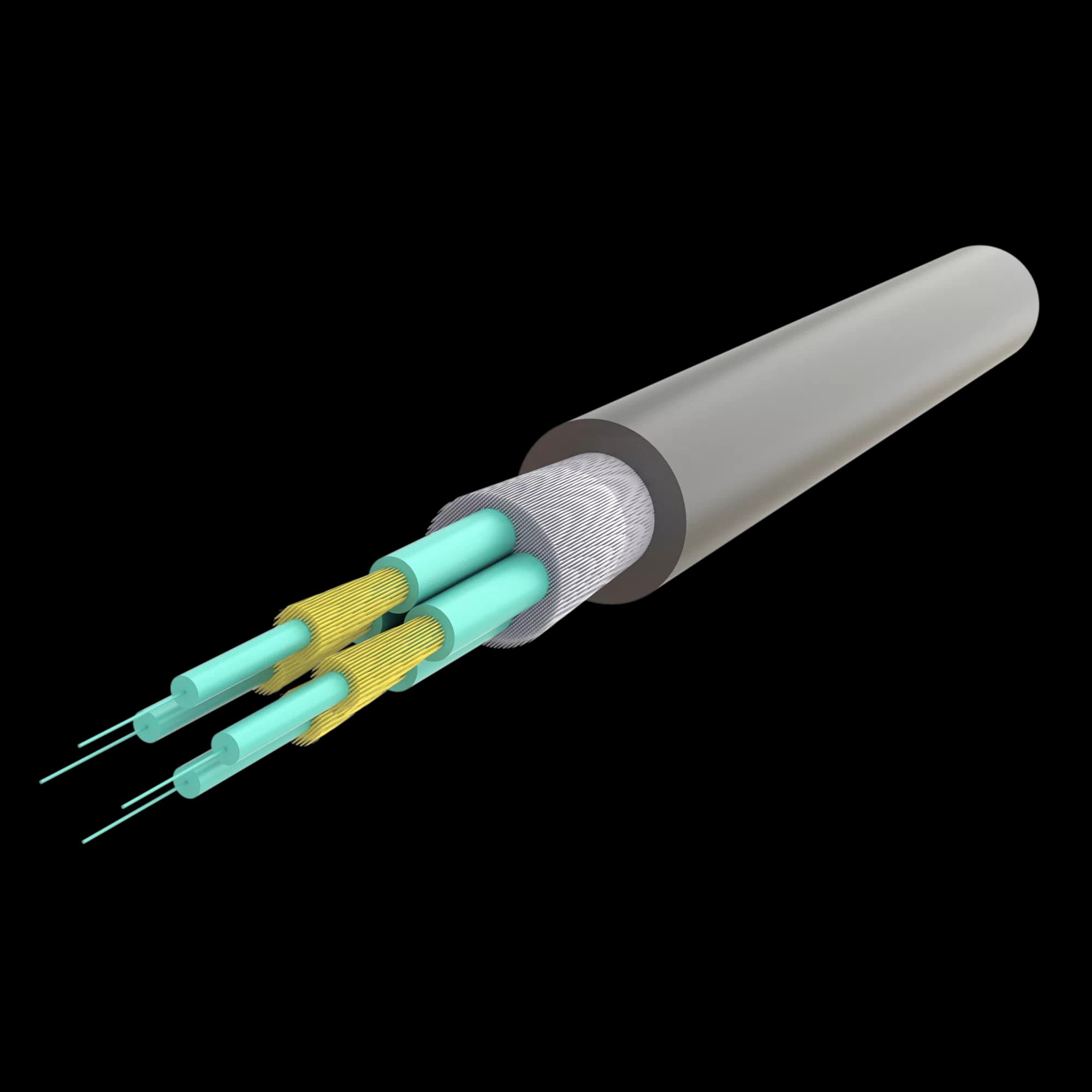 Breakout Cable 4 Fibers | UT-VT9Q(ZN-AY)H(ZN-GY)BH 4F | 1000 meters, vista 3