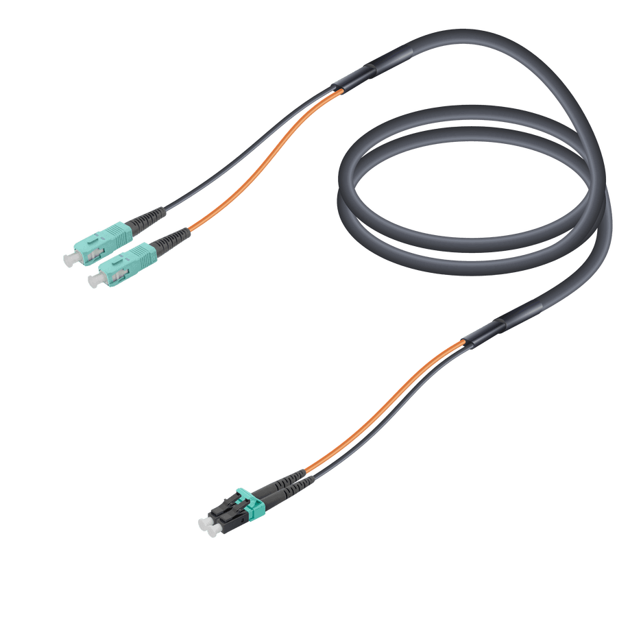 SC/UPC-LC/UPC | Multi Mode G651.OM3 Universal FTTA Breakout | 7.0x2.0mm