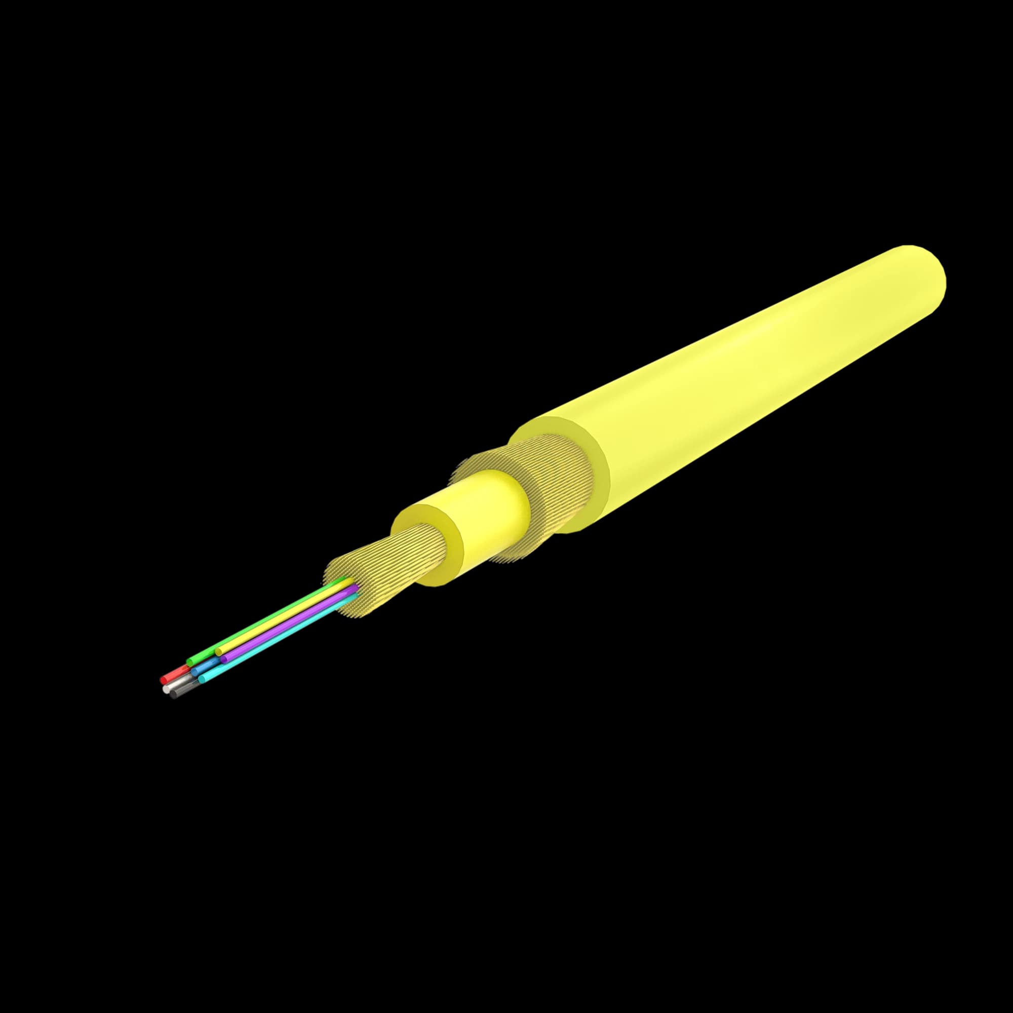 Ruggedized Distribution Cable 4.8mm | I-B3Q(ZN-AY)H 1x8 | 1000 meters