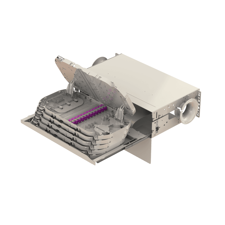 Splice to Patch Fiber Management Shelves | 19" 3U, vista 10
