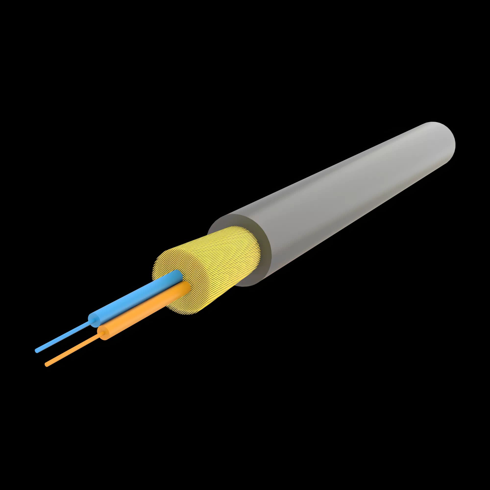 Ruggedised PUR Jacket Distribution Cable 2F - UT-WT9Q(ZN-AY)11Y - 5.6mm