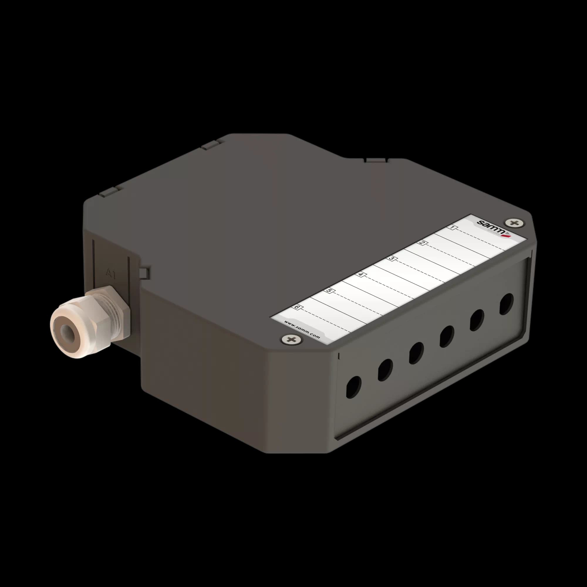 DIN Rail Termination Box | Straight | DP9 Empty (FC/ST SX D-Shape)