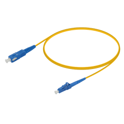 SC/UPC-LC/UPC | Single Mode G657.A2 Simplex Patch Cord | 2.0mm, vista 2