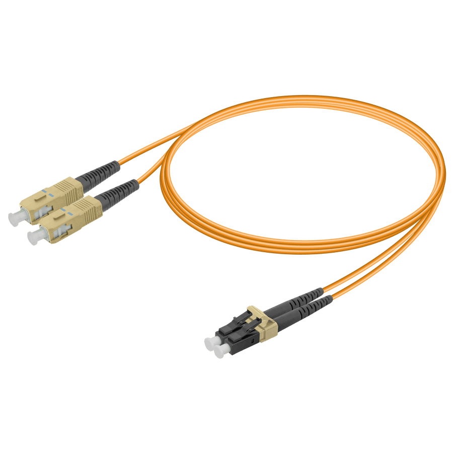 SC/UPC-LC/UPC | Multi Mode G651.OM1 Duplex Patch Cord | 2.0x4.1mm