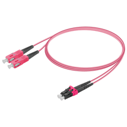 SC/UPC-LC/UPC | Multi Mode G651.OM4 Duplex Patch Cord | 2.0x4.1mm, vista 2