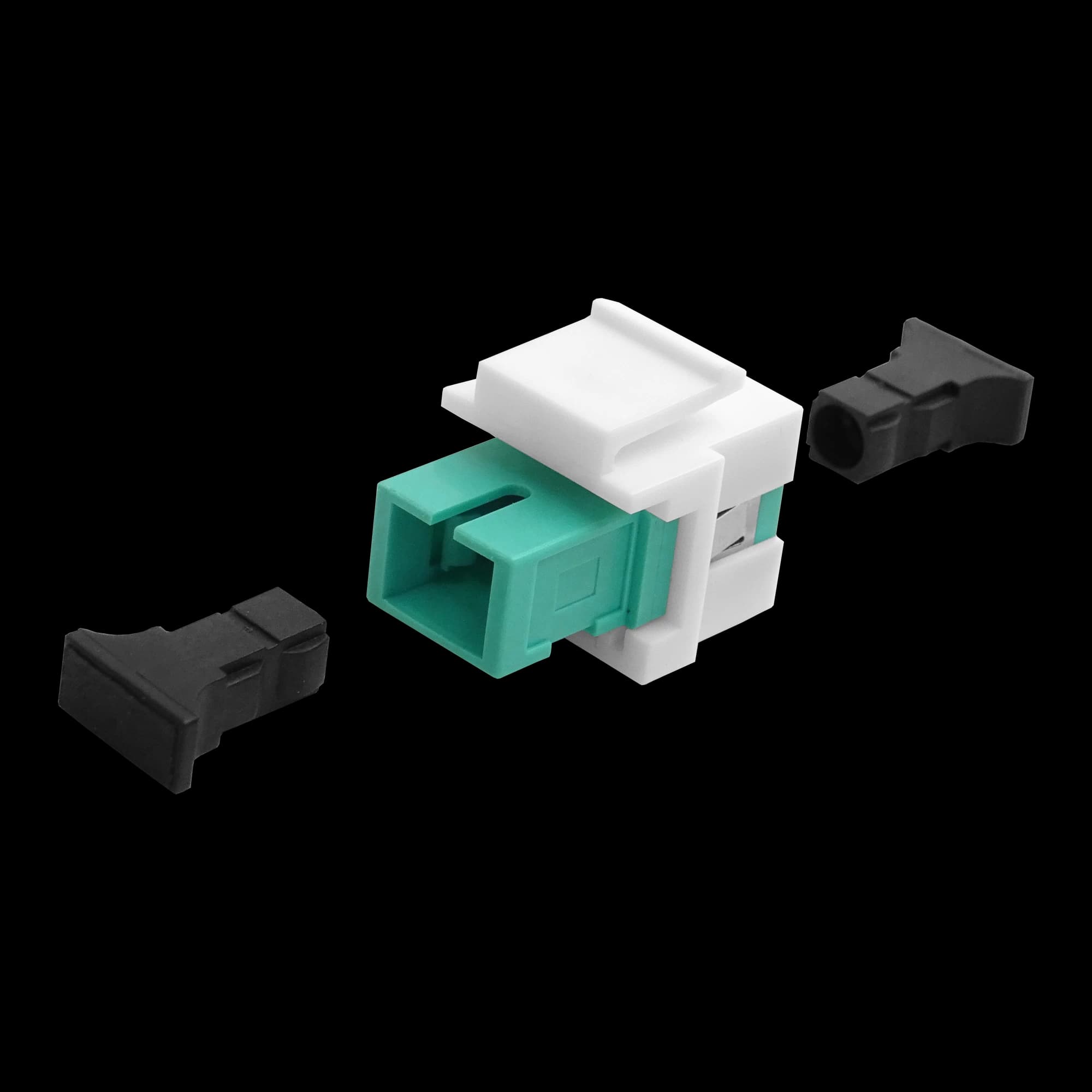 SC Simplex Keystone Coupler | w/ Clip Fiber Optic, vista 6
