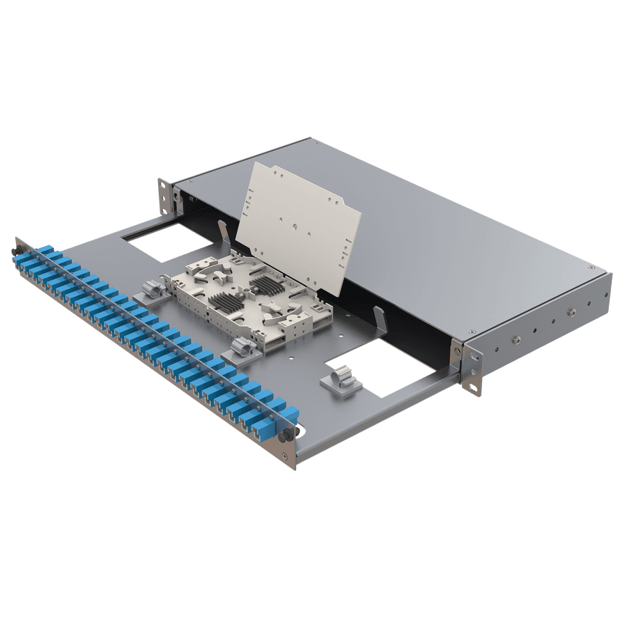 Aluminium 1U Patch Panel | 24 E2000 Simplex