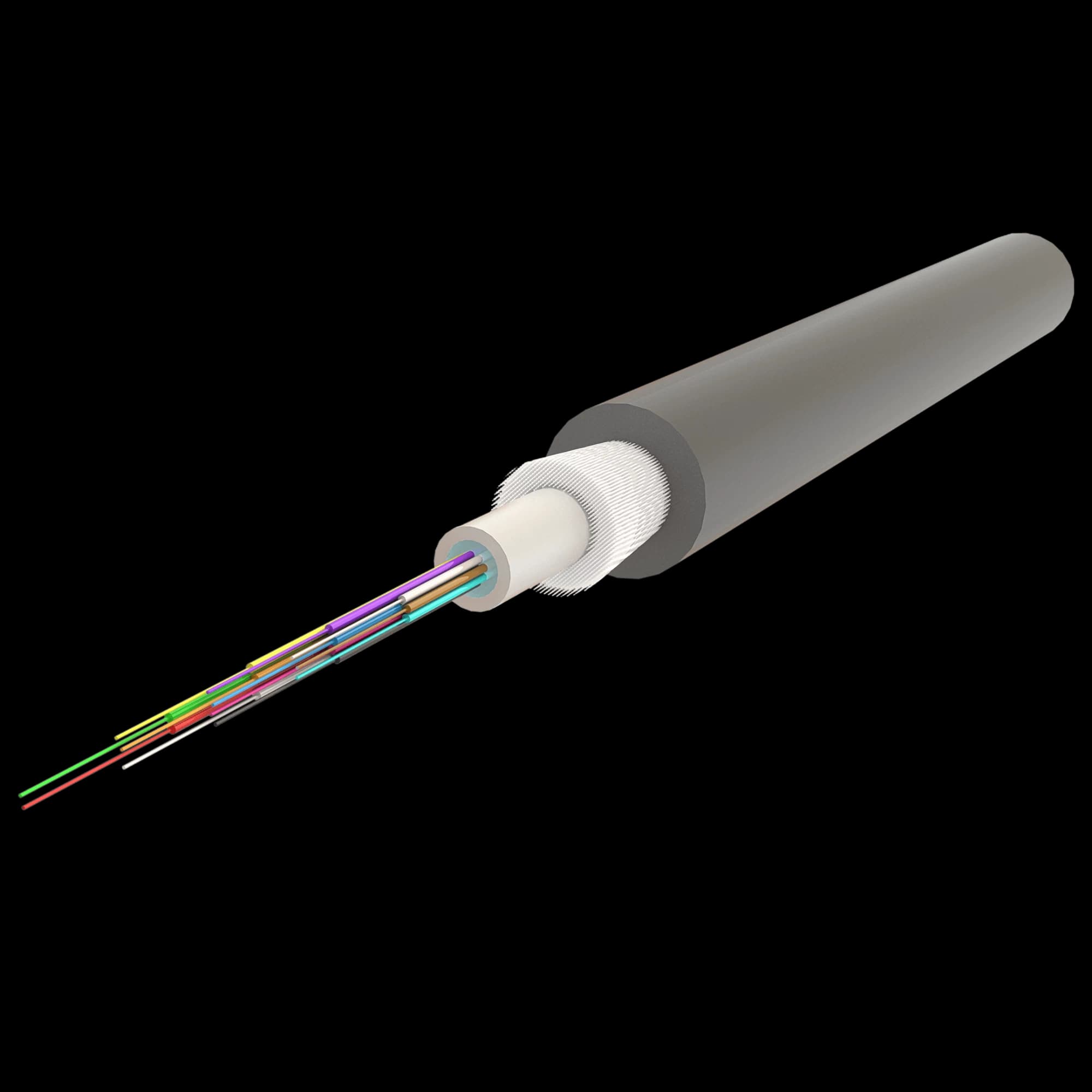Central Loose Tube Fiber Optic Cable | Gel-Filled | U-D1Q(ZN-GY)BH | Up to 24F | 1000 meters, vista 7