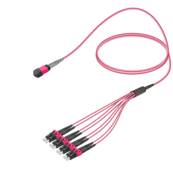 Male MTP Elite to LC/UPC Fanout | Base-8 | Multi Mode G651.OM4 | 3.0/1.8mm, vista 2