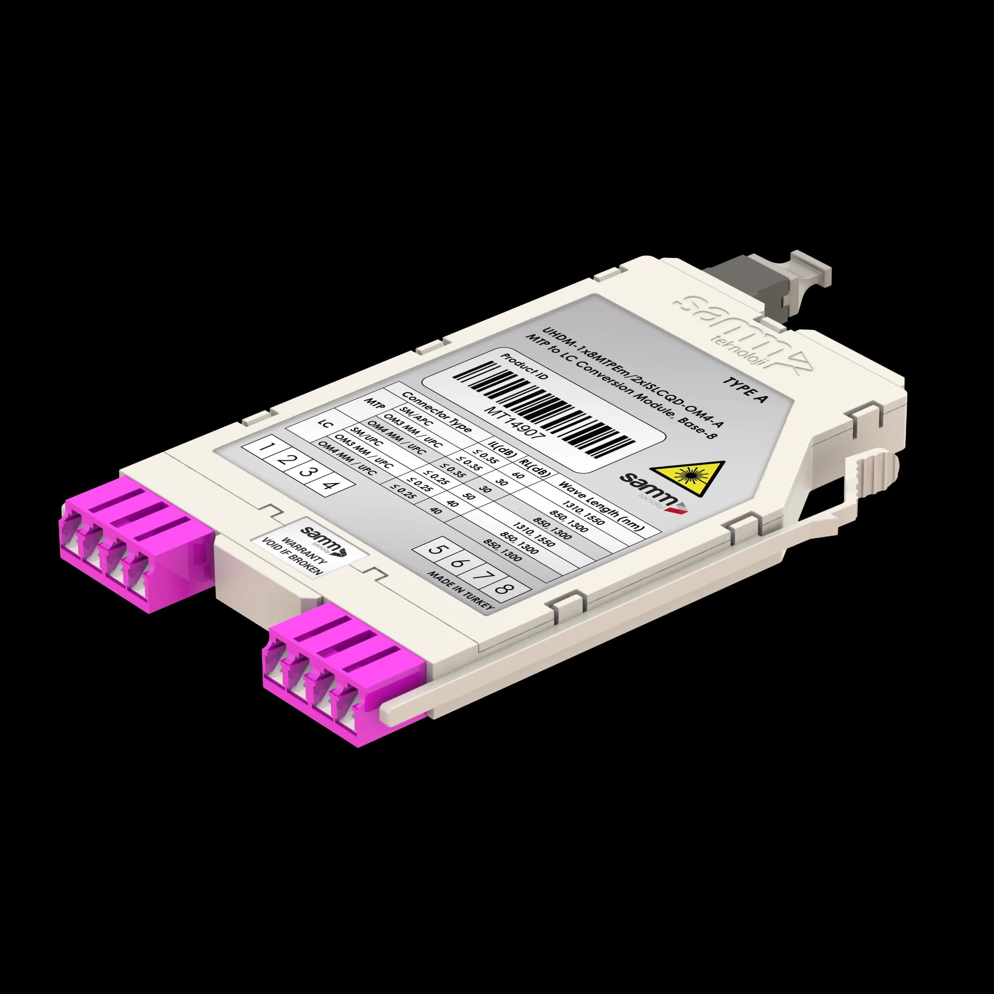 G-Connect | UHD MTP-LC Conversion Module | OM4 | Base-8 | Inner Shutter