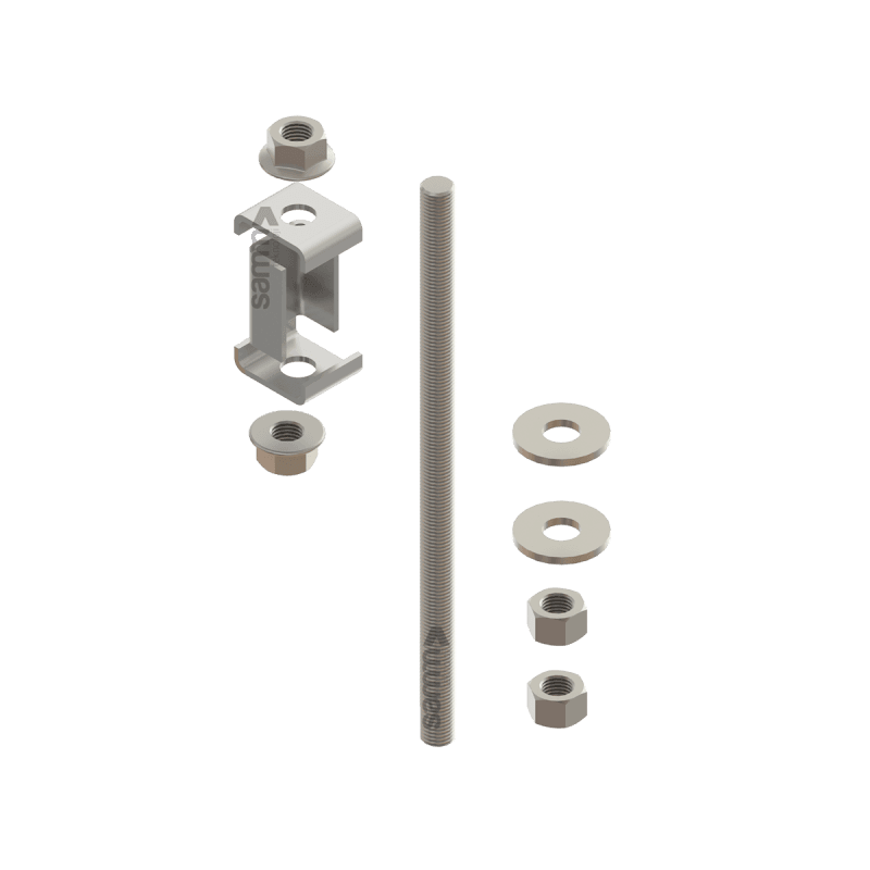 Cable Pathways | Over Cabinet Threaded Rod Set, vista 3