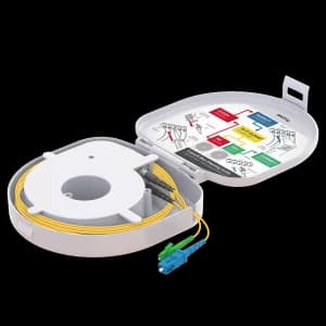Through Type Fiber Optic OTDR Launch Box | Single Mode G657.A2 | SC UPC/LC APC | 1000 meters, vista 2