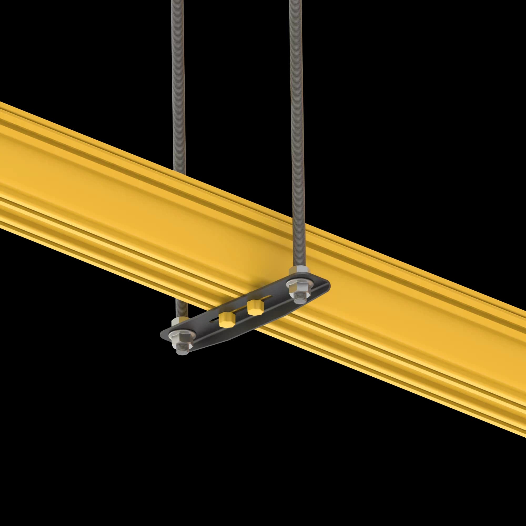 FDS_100mm Double Rod Suspension Bracket, vista 2