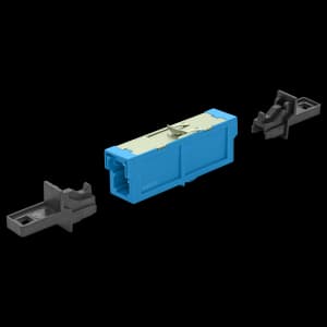 LSH (E2000) Simplex Adapter | w/o Flange, vista 3