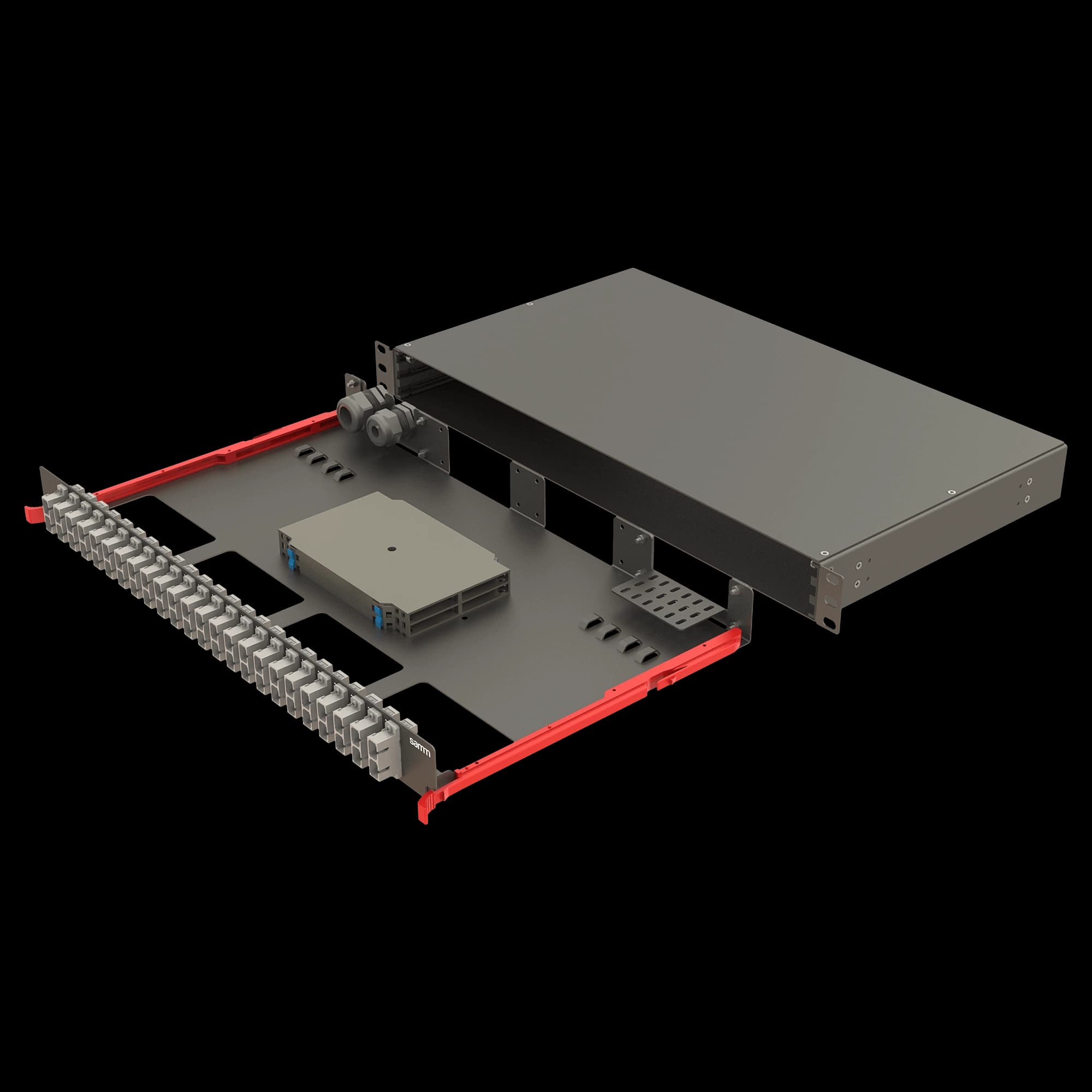 Bright Series | Rail Sliding | 24 SC Duplex | FP08 | 48 Fiber, vista 3