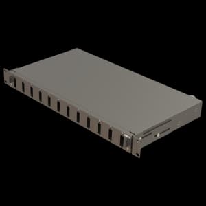 Bright Series | Mechanical Sliding | 12 Holes | FP02 | Empty Patch Panel, vista 3