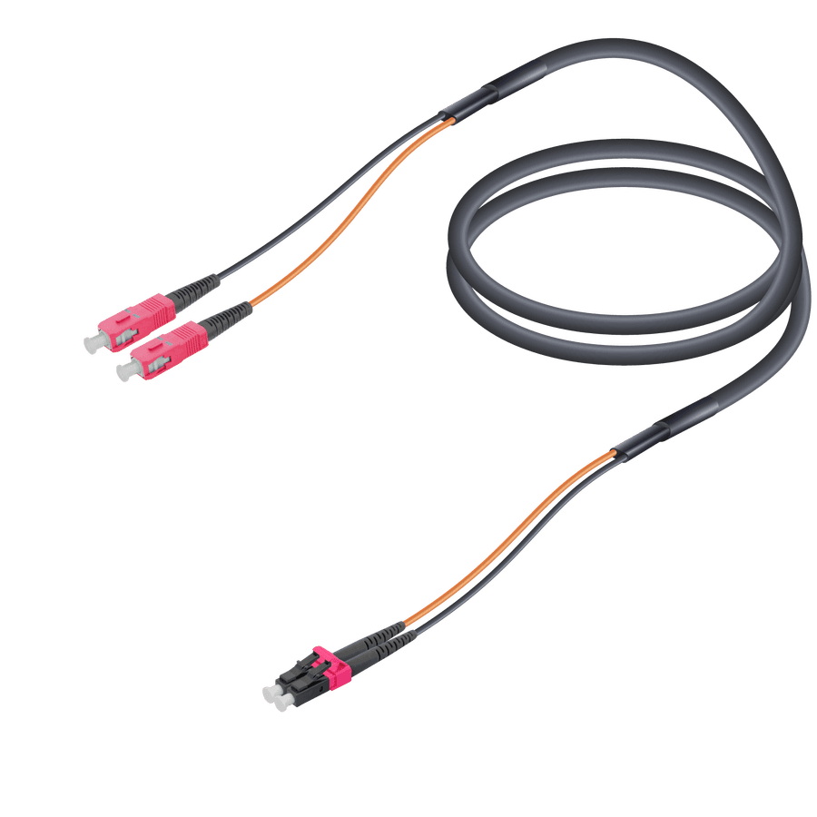 SC/UPC-LC/UPC | Multi Mode G651.OM4 Universal FTTA Breakout | 7.0x2.0mm