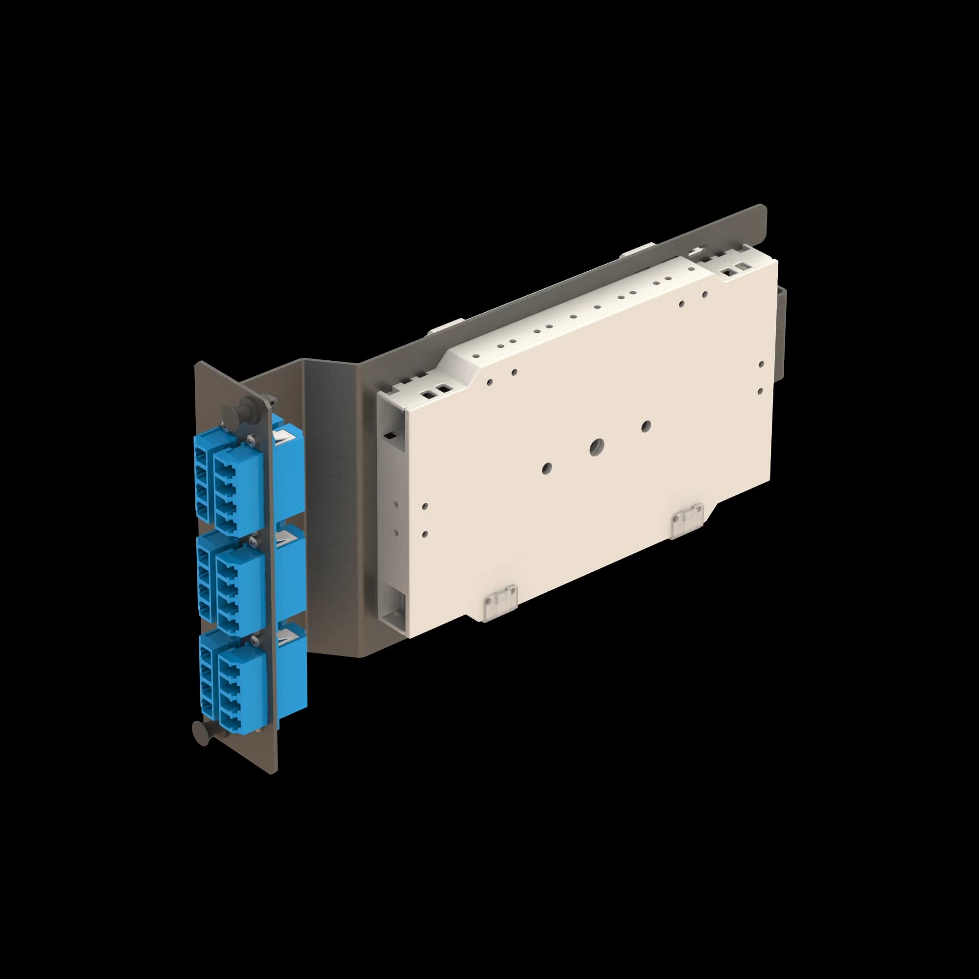 6x LC Quad Sub-rack Splice Module **Pigtails are sold separately.